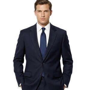 Lauren Ralph Lauren Blazer Mens 42R Black Wool Two Button Single Breasted Jacket